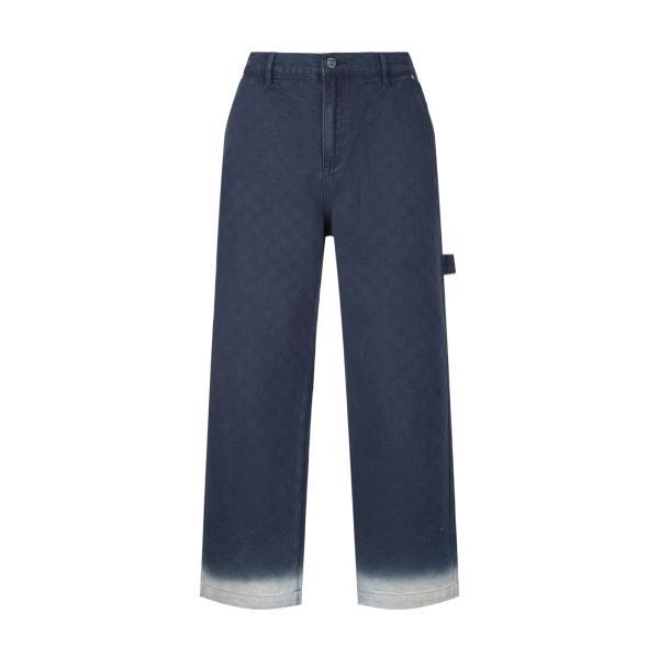 Gucci Tonal Jacquard Gradient Denim Jeans 251119