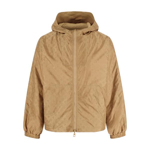 Louis Vuitton All-Over Print Reversible Trench Jacket (Khaki) 251204