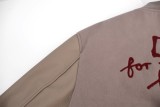 Dior Suede & Leather Sleeve Friend Embroidery Baseball Jacket 251204