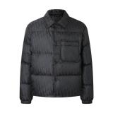 Dior 25FW All-Over Print Jacquard Lapel Down Jacket