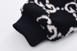 Gucci 23FW GG Print Hooded Shearling Jacket