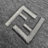Fendi Double F Monogram Hooded Sweatshirt (Grey) 251217