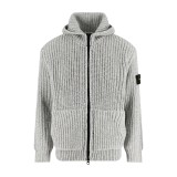 Stone Island Coarse Knit Cashmere Zip Hoodie Cardigan 251217