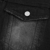 Balenciaga 25FW Letter Embroidery Denim Hooded Jacket 251224