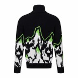 Gucci Ski-Inspired Landscape Intarsia High-Neck Knit Zip Jacket 251224