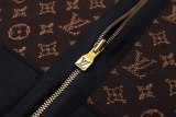 Louis Vuitton 26SS All-Over Letter Jacquard Reversible Knit Jacket 251224