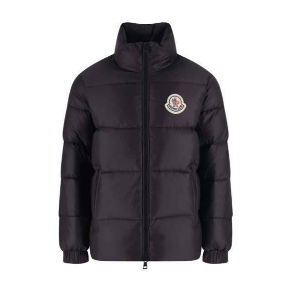 Moncler Citala Series Logo Patch Stand Collar Down Jacket (Black) 251224
