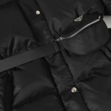 Prada Iconic Waist-Defining Hooded Down Jacket 251224