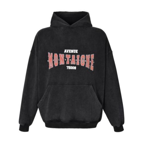 Balenciaga 24FW Embroidered Letter Washed Hoodie 251224
