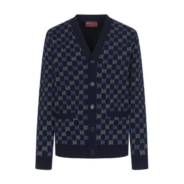 Gucci GG Reversible Wool Knit Cardigan 251231