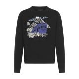 Louis Vuitton x Nigo Mount Fuji & Locomotive Embroidered Crewneck Sweater 251231
