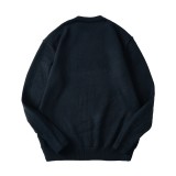 Dior Navy Blue Embroidered Knit Sweater 251231
