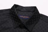 Louis Vuitton 2025SS Early Spring Subtle Jacquard Shirt (Black) 260107