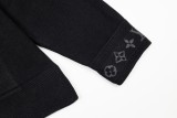 Louis Vuitton 25SS Jacquard Rib Stand Collar Knit Jacket (Black) 260107