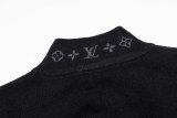 Louis Vuitton 25SS Jacquard Rib Stand Collar Knit Jacket (Black) 260107