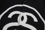 Stussy Double S Big Logo Baseball Jacket 260107