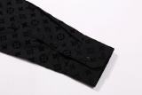 Louis Vuitton Flocked All-Over Print Shirt 260107