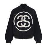 Stussy Double S Big Logo Baseball Jacket 260107
