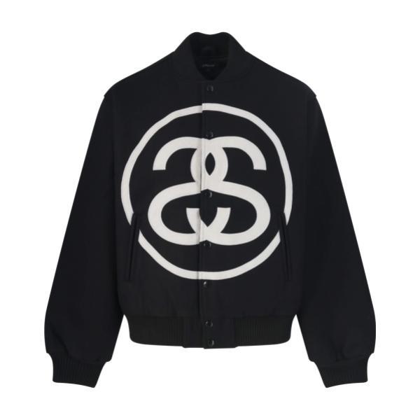 Stussy Double S Big Logo Baseball Jacket 260107