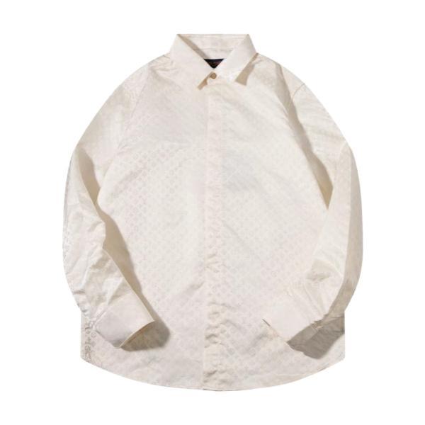 Louis Vuitton 2025SS Early Spring Subtle Jacquard Shirt (Off-white) 260107