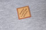 Louis Vuitton Subtle Jacquard Leather Tag Crewneck Sweater (Gray) 260121