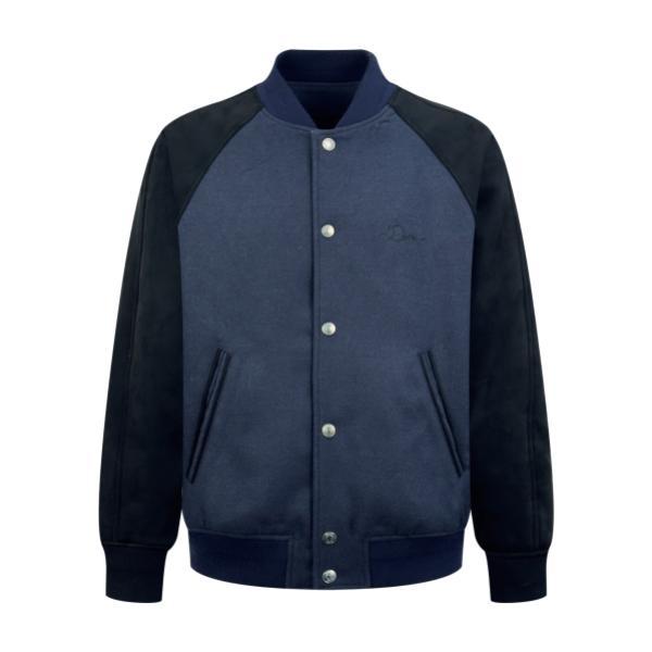 Christian Dior 26SS Ribbon Hand-Signed Embroidery Paneled Baseball Jacket 260121