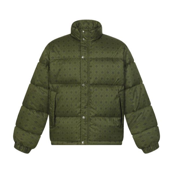 Chrome Hearts Subtle Jacquard Down Jacket (Dark Green) 260121