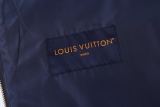 Louis Vuitton 26SS Color-Block Checkerboard Stand Collar Shearling Jacket 260121