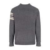 Moncler Towel Embroidery Large Letter Logo Crewneck Sweater (Gray) 260121