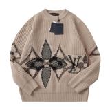 Louis Vuitton Ski Collection Intarsia Crewneck Knit Sweater 260129