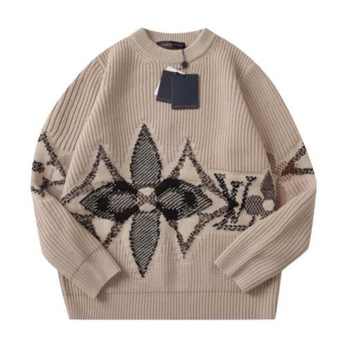 Louis Vuitton Ski Collection Intarsia Crewneck Knit Sweater 260129