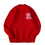 Louis Vuitton 2025 New Large Logo Double-Stitch Sweater 260129