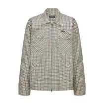 Balenciaga Mini Check Zip Shirt 260311