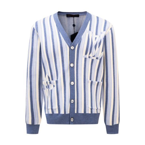 Louis Vuitton 25FW Stripe Jacquard Single-Breasted Knit Cardigan 260311