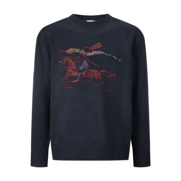 Burberry 26SS New Year Limited Equestrian Embroidery Crewneck Sweater 260311