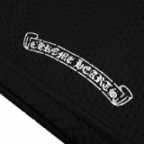 Chrome Hearts Sanskrit Mesh Ice Hockey V-Neck Short Sleeve Shirt 260318