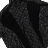 Louis Vuitton 25SS Checkerboard Letter Flocked Jacquard Jacket 260318
