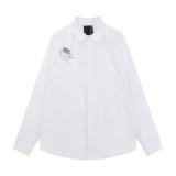 Givenchy New Buckle Long Sleeve Shirt White 260318