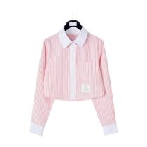 Thom Browne Pink Stripe Women's Long Sleeve Shirt 260318