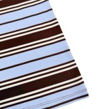 Prada Pocket Label Stripe Contrast Short Sleeve Shirt 260318