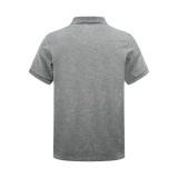 Ralph Lauren Pony Embroidery Polo Short Sleeve Shirt (Gray) 260318