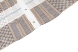Louis Vuitton 26SS Floral Checkerboard Intarsia Knit Short Sleeve Shirt 260325