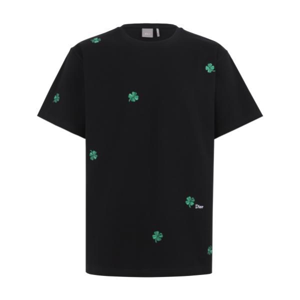 Christian Dior 26SS Four-Leaf Clover Embroidered Short Sleeve (Black) 260325