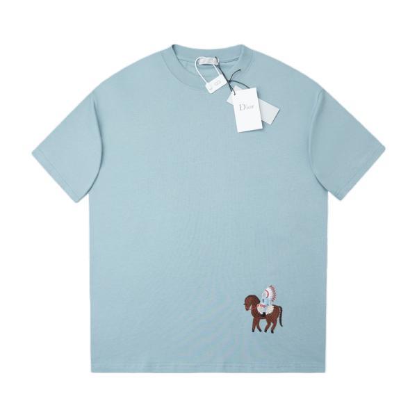 Christian Dior CD 26SS Early Spring Year of the Horse Limited Edition Pony Logo Embroidered Short Sleeve 260325
