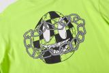 Chrome Hearts CH Graffiti Sanskrit Letter Print Short Sleeve T-Shirt 260401