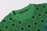 Chrome Hearts CH Colorful Horseshoe All-Over Sanskrit Letter Print Short Sleeve T-Shirt 260401