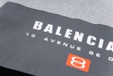 Balenciaga Spring/Summer New Short Sleeve T-Shirt (Gray-Black) 260408