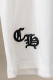 Chrome Hearts CH Heavy Wash 3D Print Short Sleeve T-Shirt (White) 260408