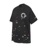 Chrome Hearts Splash Paint Horseshoe Print Short Sleeve T-Shirt 260415