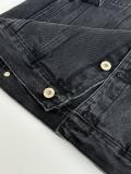 Loewe Embroidered Washed Distressed Denim Jacket 260415